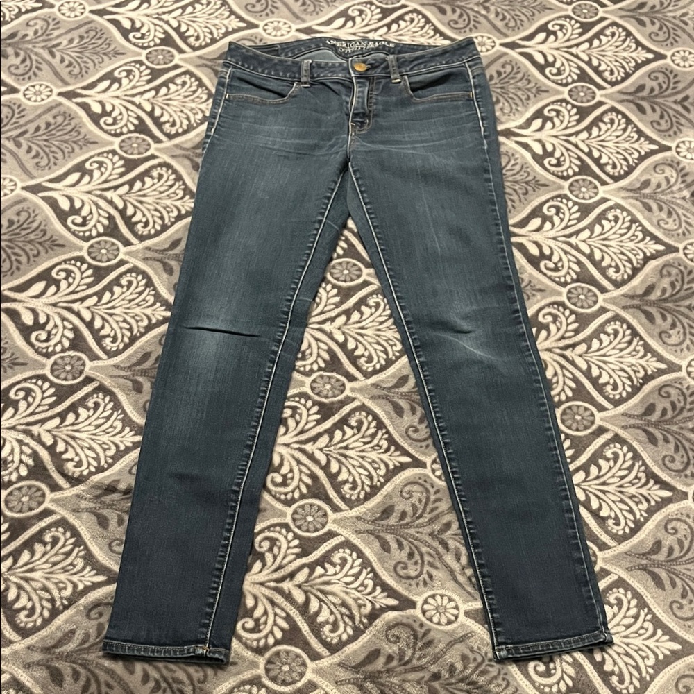American Eagle Outfitters Dark Blue Skinny Jeans